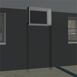 door frame with skylight white 100 275