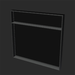 glaspanel 300 for door frame light grey 300 275