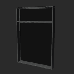 glaspanel 200 for door frame light grey 200 275