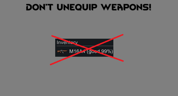 [CE] Dont Unequip Weapons!