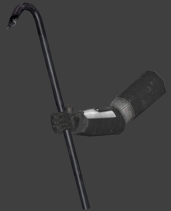 Metal crowbar