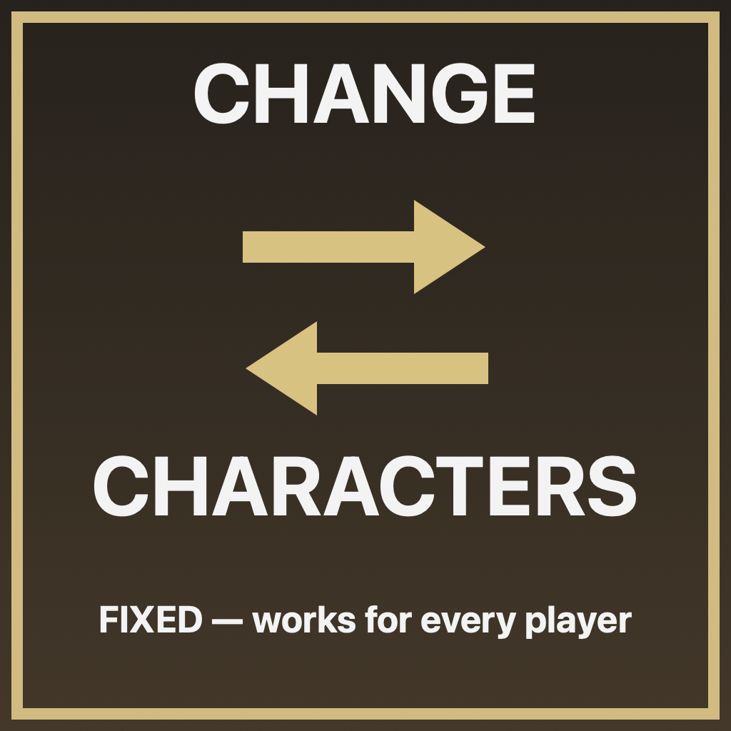 Change Characters Fixed – Don't Starve Together Mod
