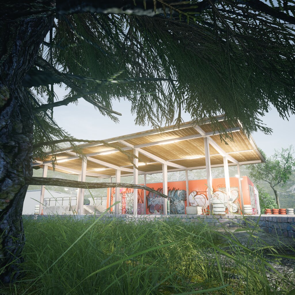Abandoned Gas Station [1:1 Real Spot] WIP