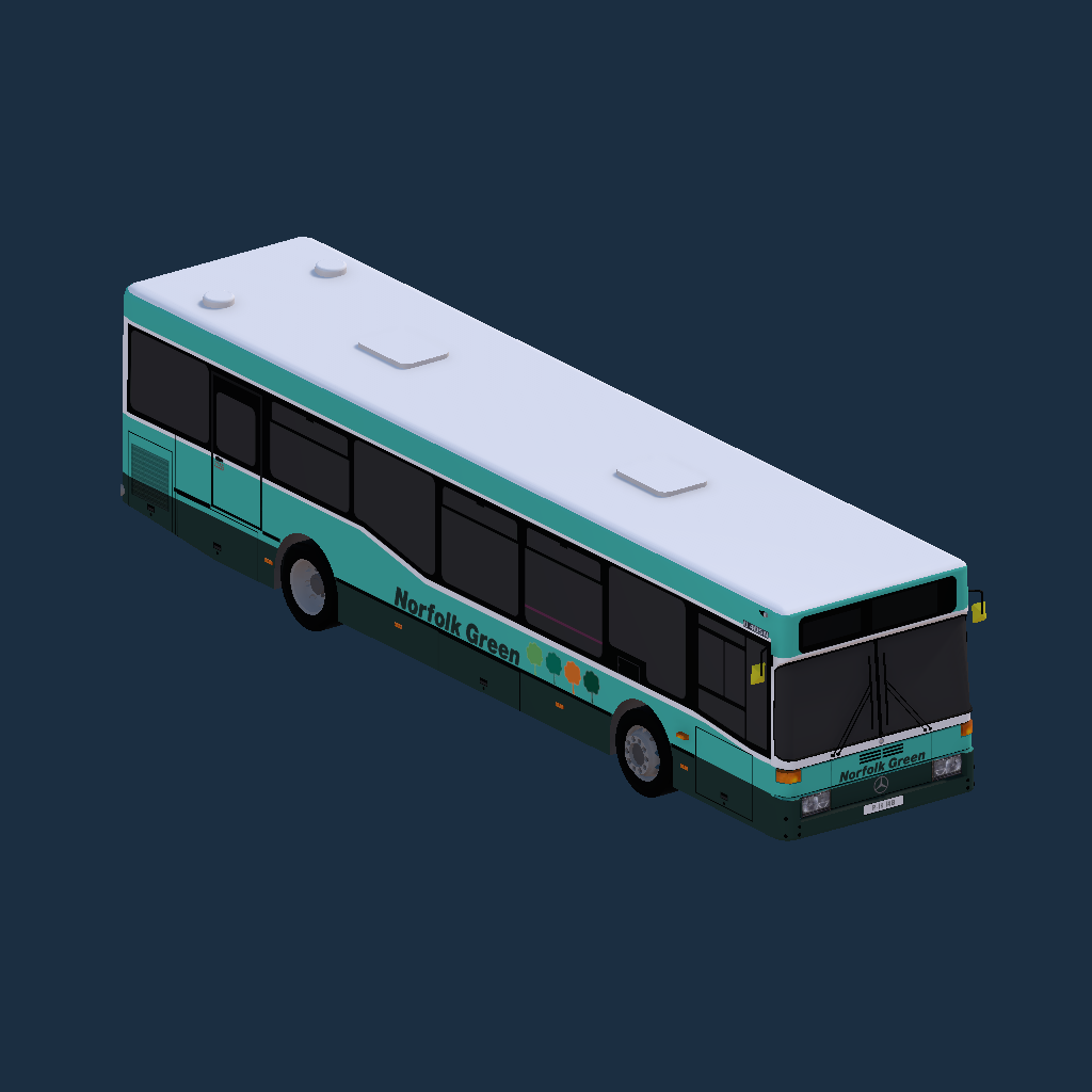 Mercedes-Benz O405NX Norfolk Green Branded