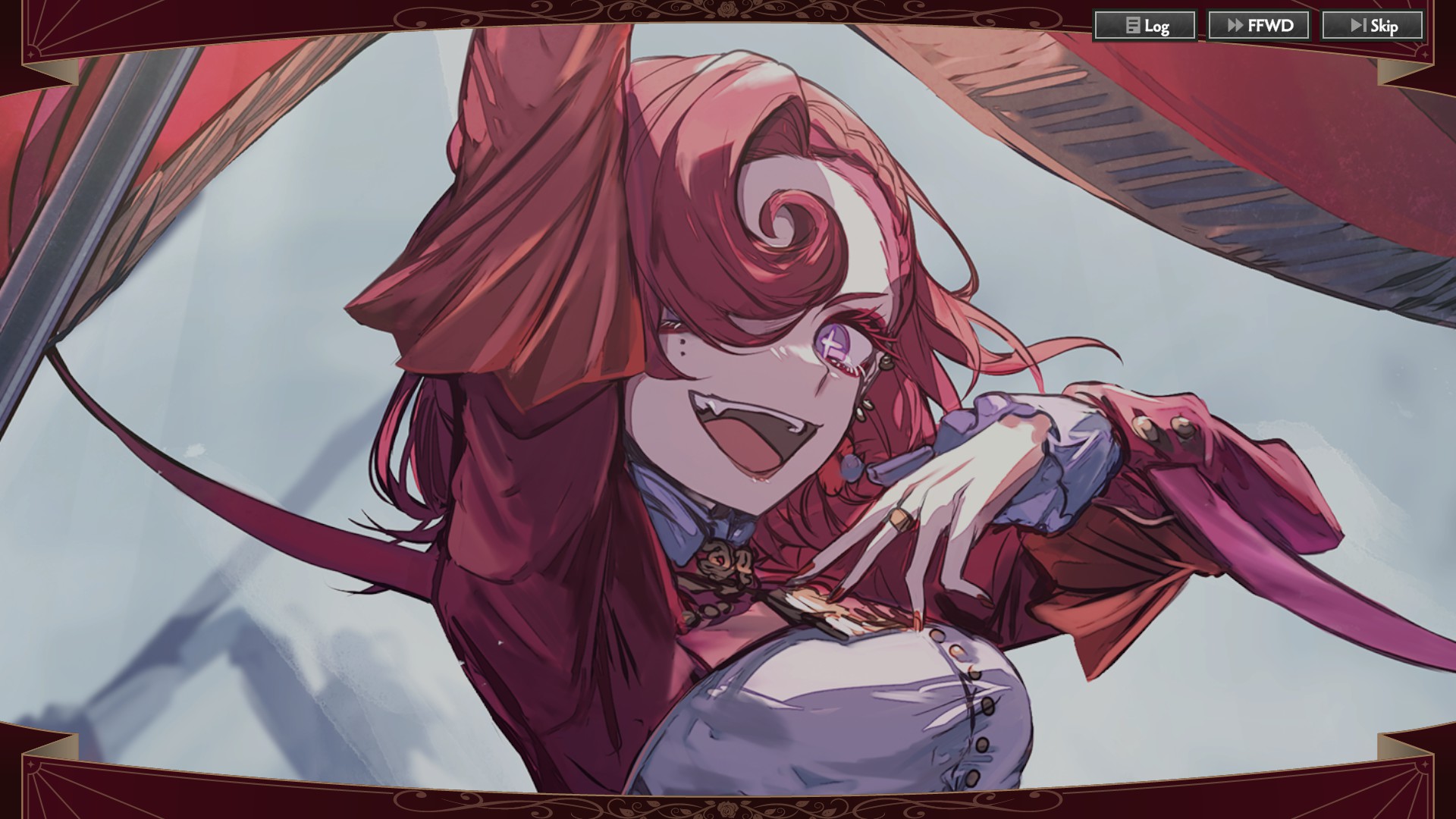 Scarlet laughing and aura farming