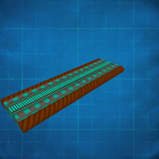 Rail Line XVIII: Cyan/Aqua IV