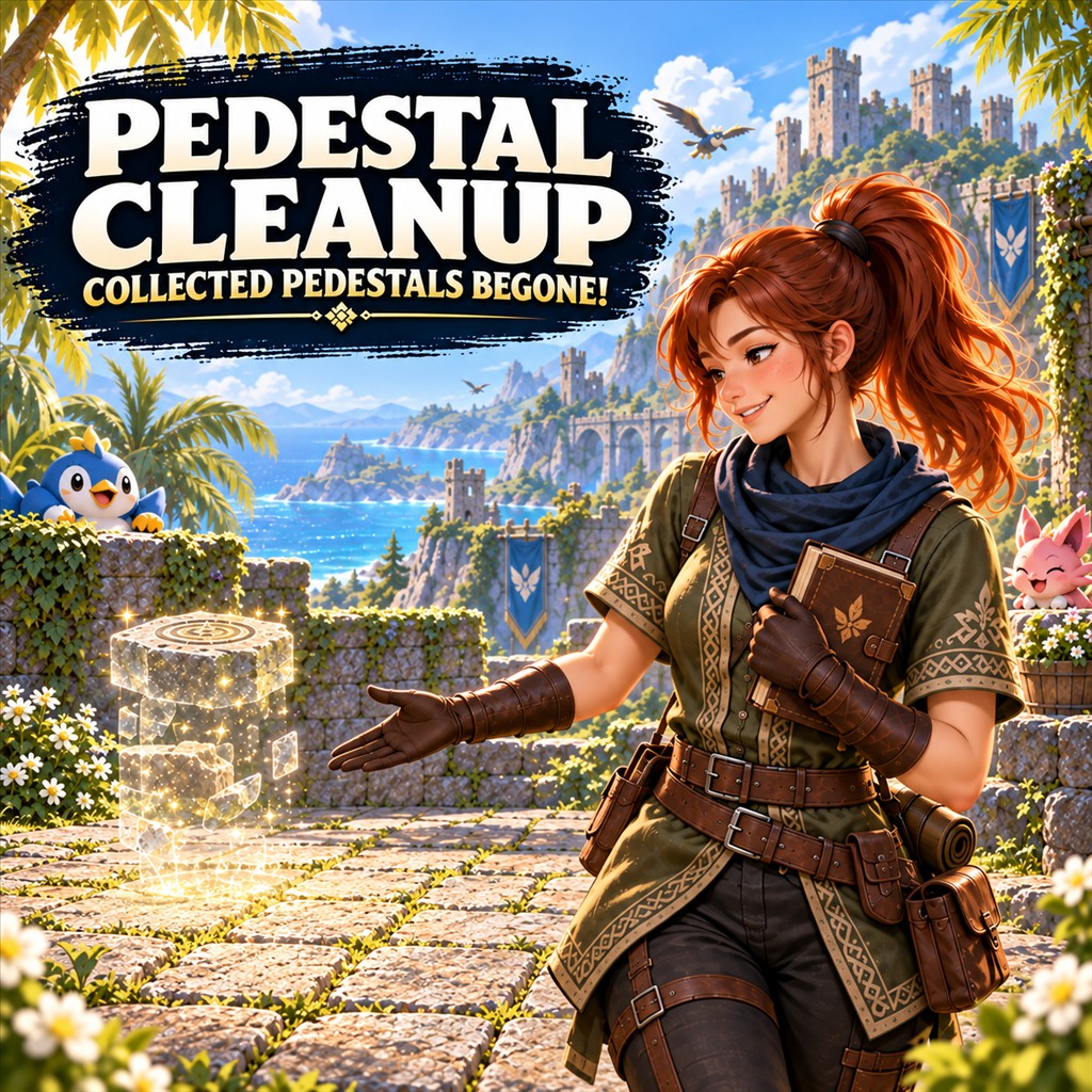 Pedestal Cleanup - Collected Pedestals Begone!
