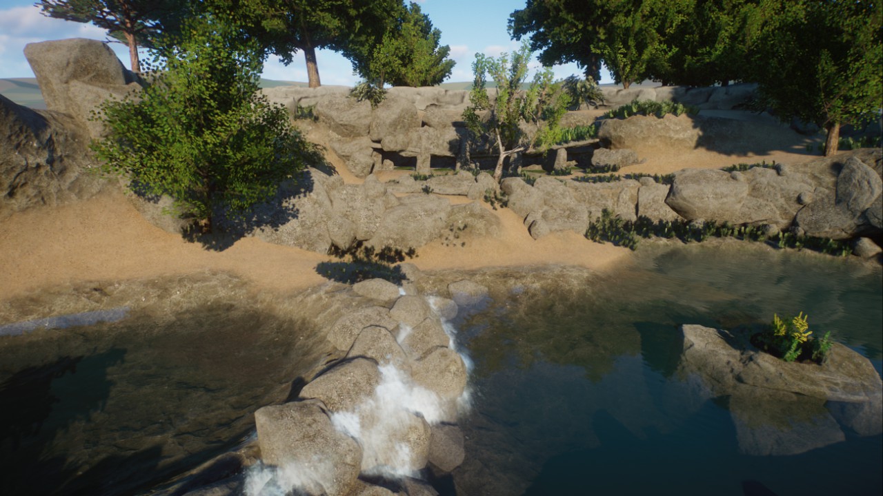 Realistic African Penguin Enclosure