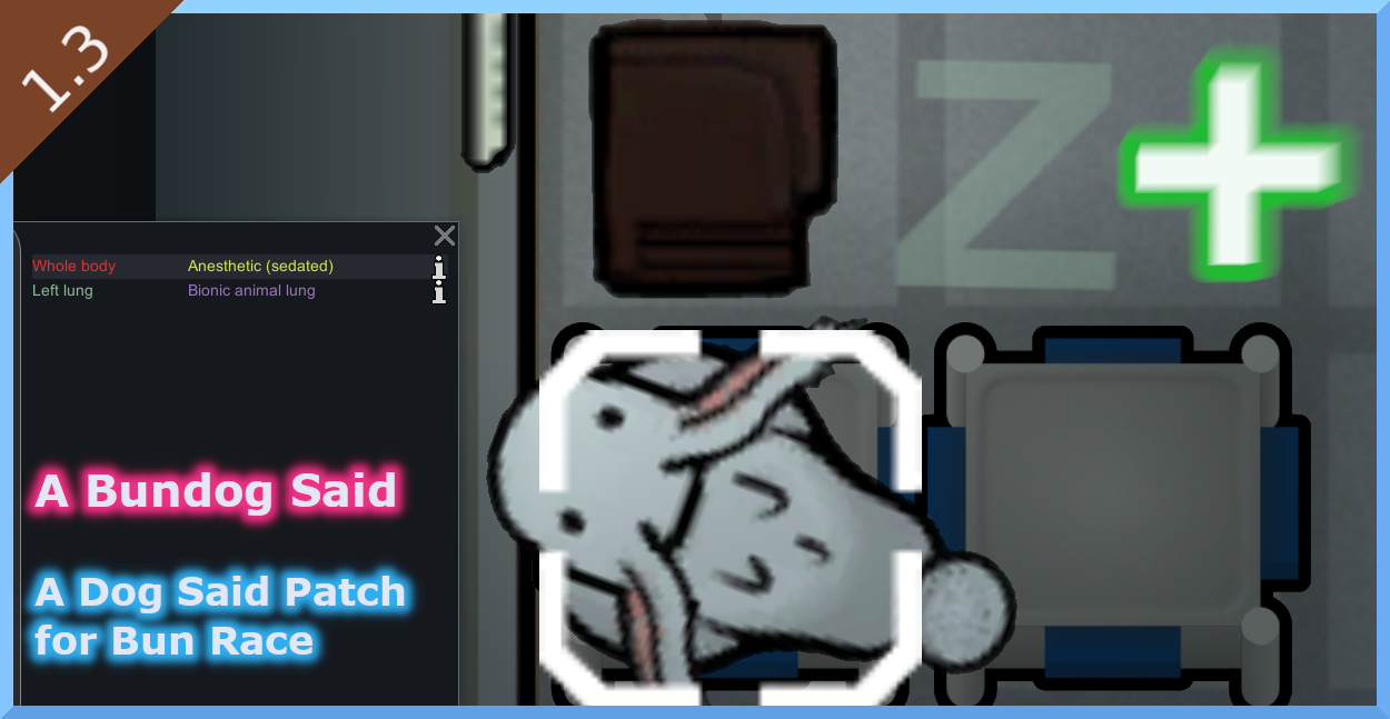 Bun Race - A Dog Said Patch mod preview for RimWorld