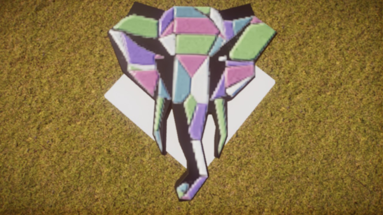 Soft Elephant Sign - Pastel