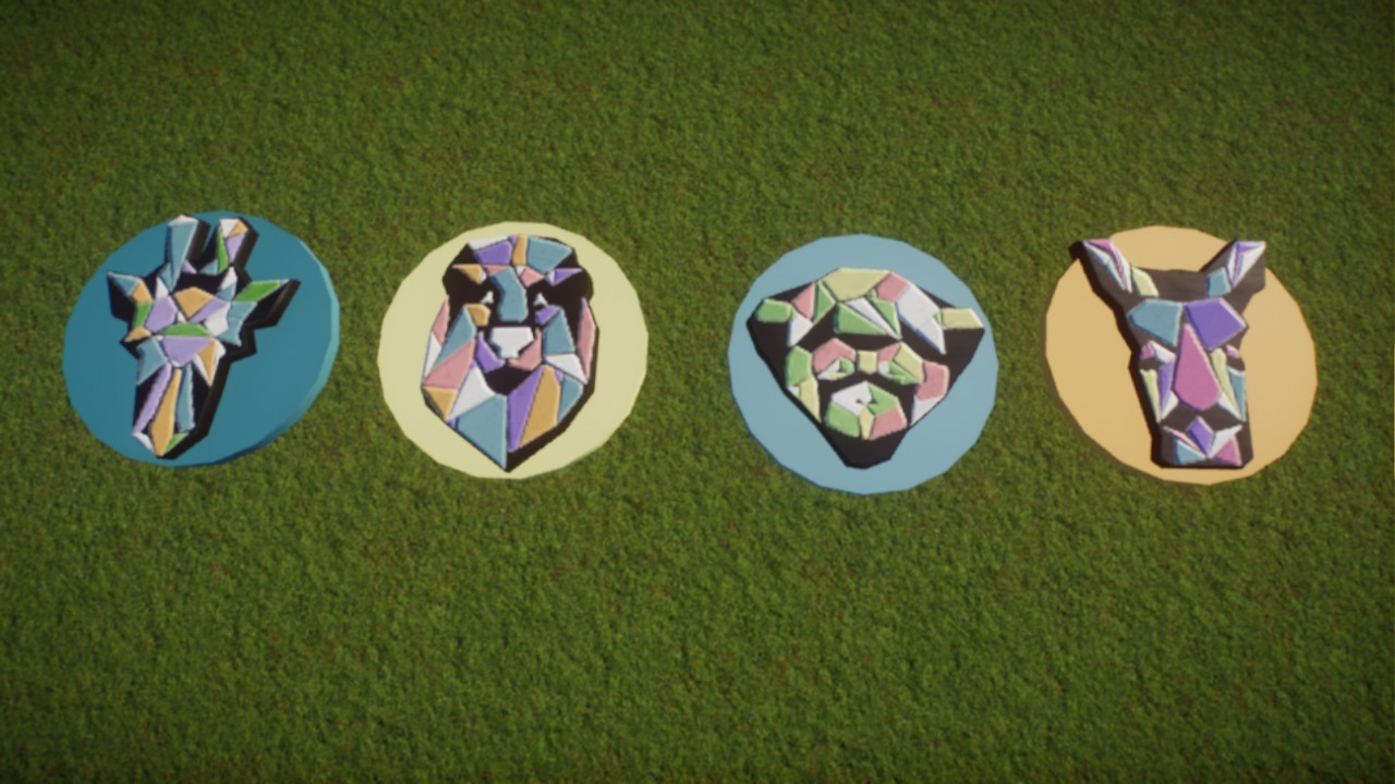 Round Animal Signs - Soft Colors