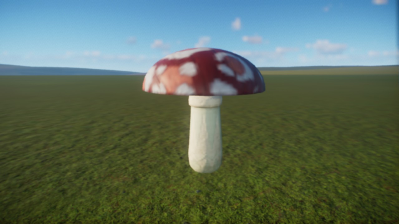 Tiny red mushroom