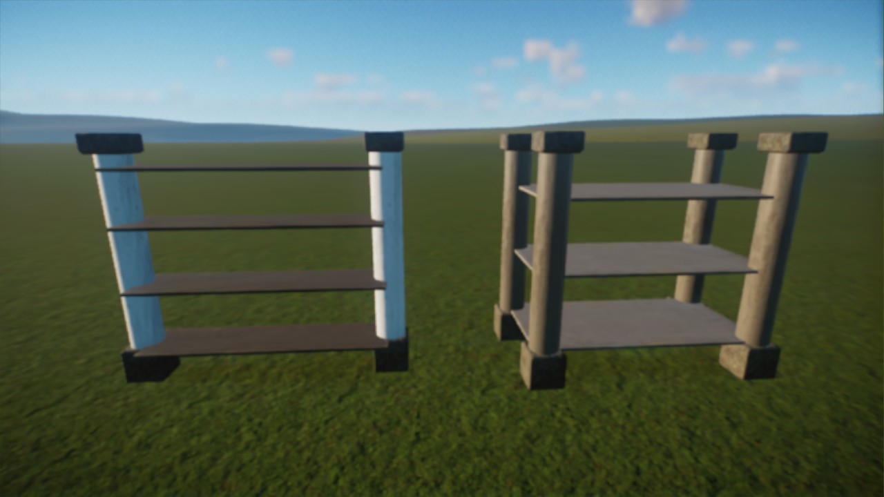 Two modern shelves - GiftShopItems