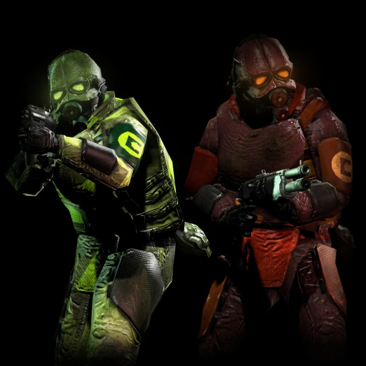Cluster Prime themed Combine soldiers