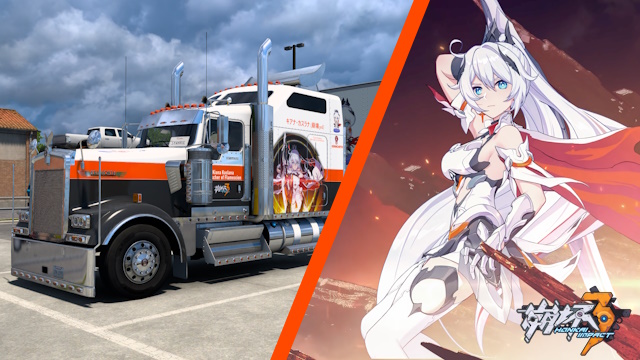Kenworth W900 Kiana Kaslana (Herrscher of Flamescion) - Honkai Impact 3 [Combo Skin]