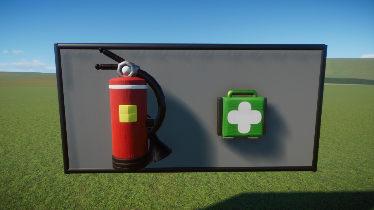 Fire Extinguisher and First Aid Kit