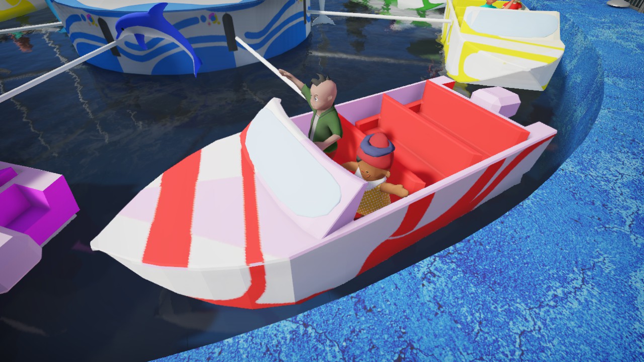 Rotating boat red