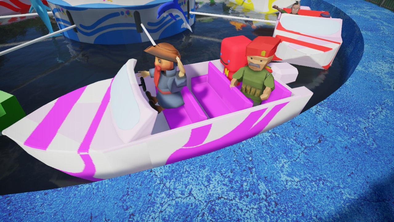 Rotating boat pink