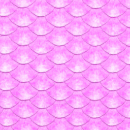 1x1 Bright Pink Metallic Fish Scale Accent Slider Square