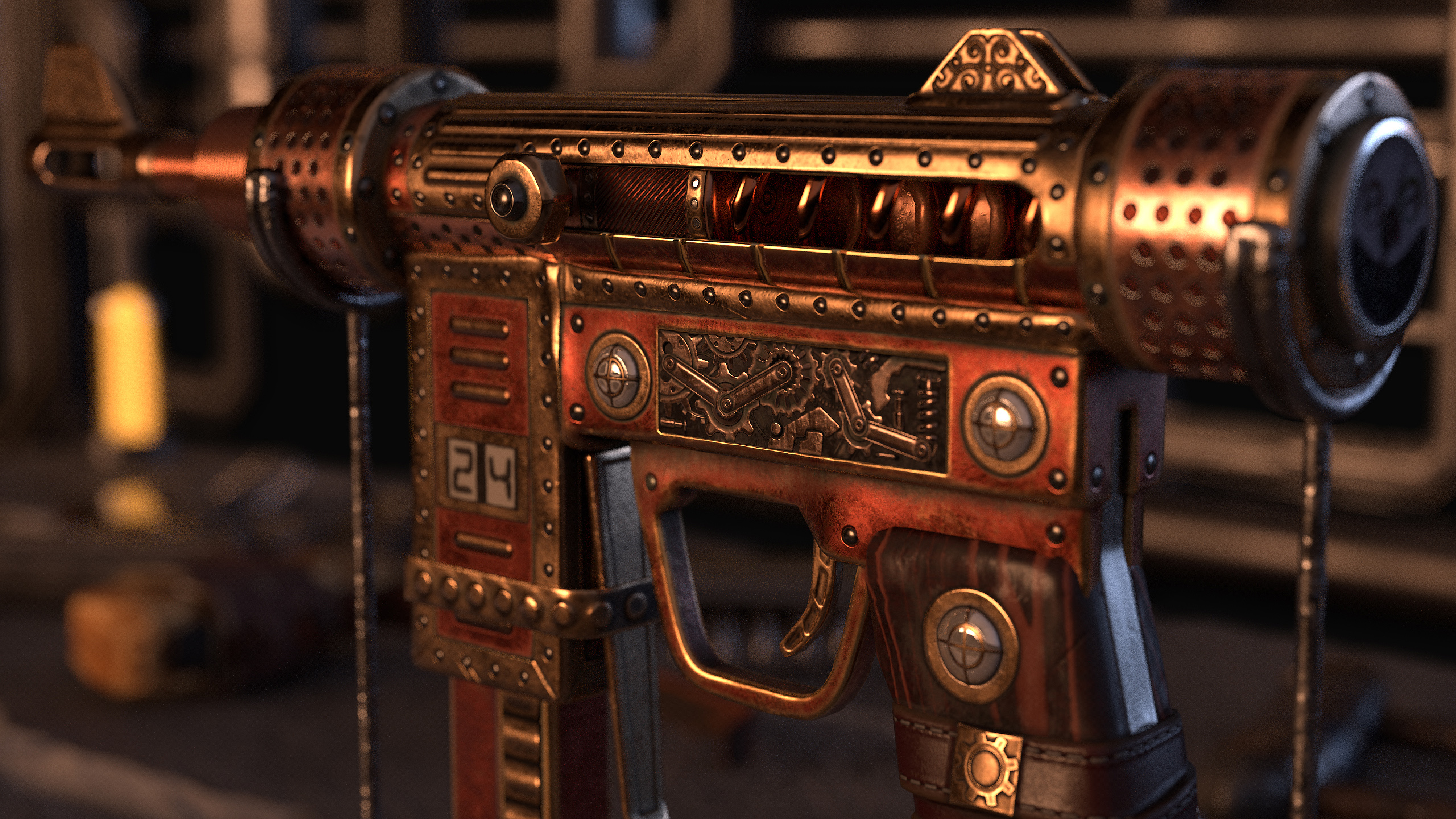 Steampunk SMG