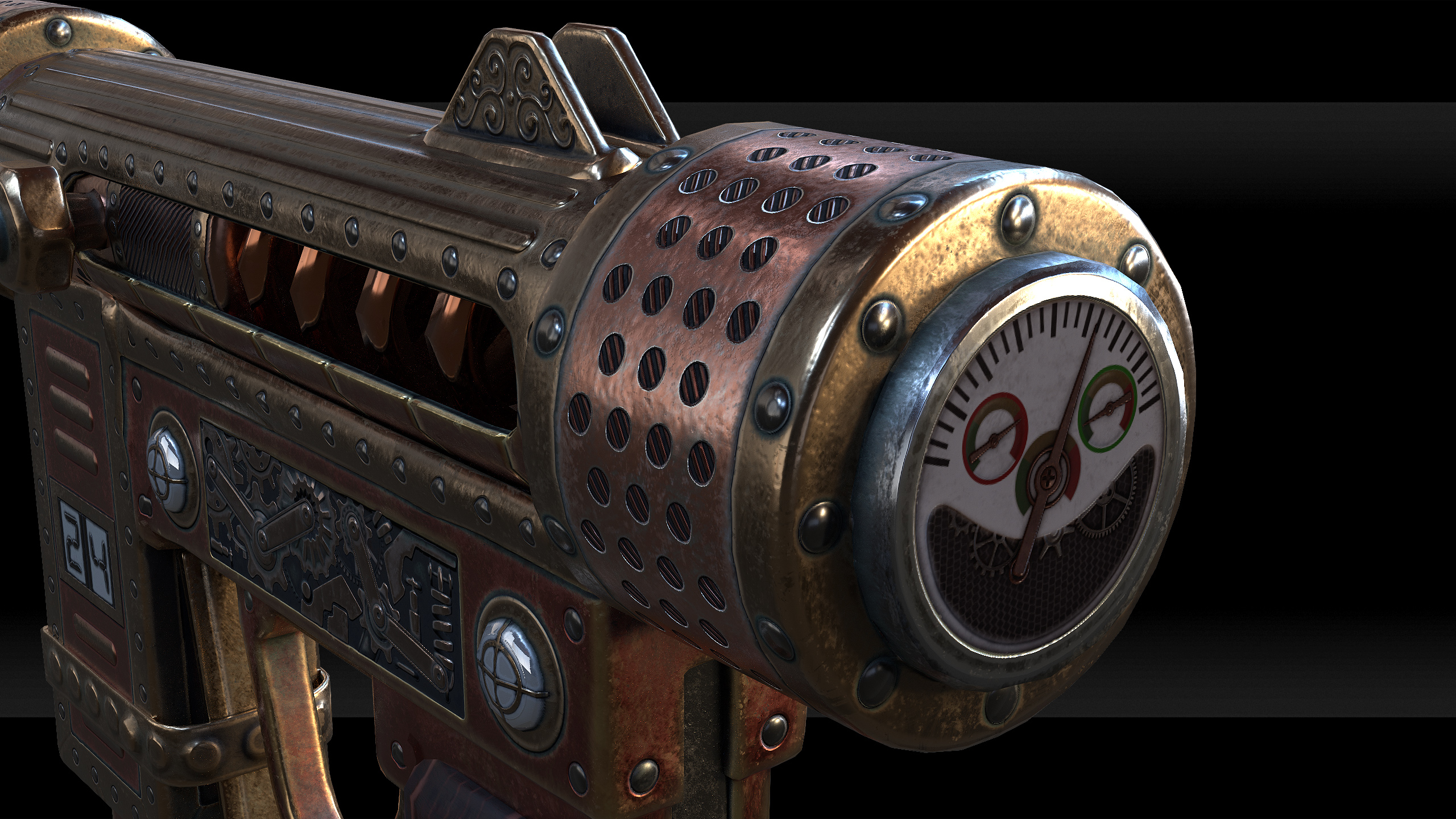 Steampunk SMG
