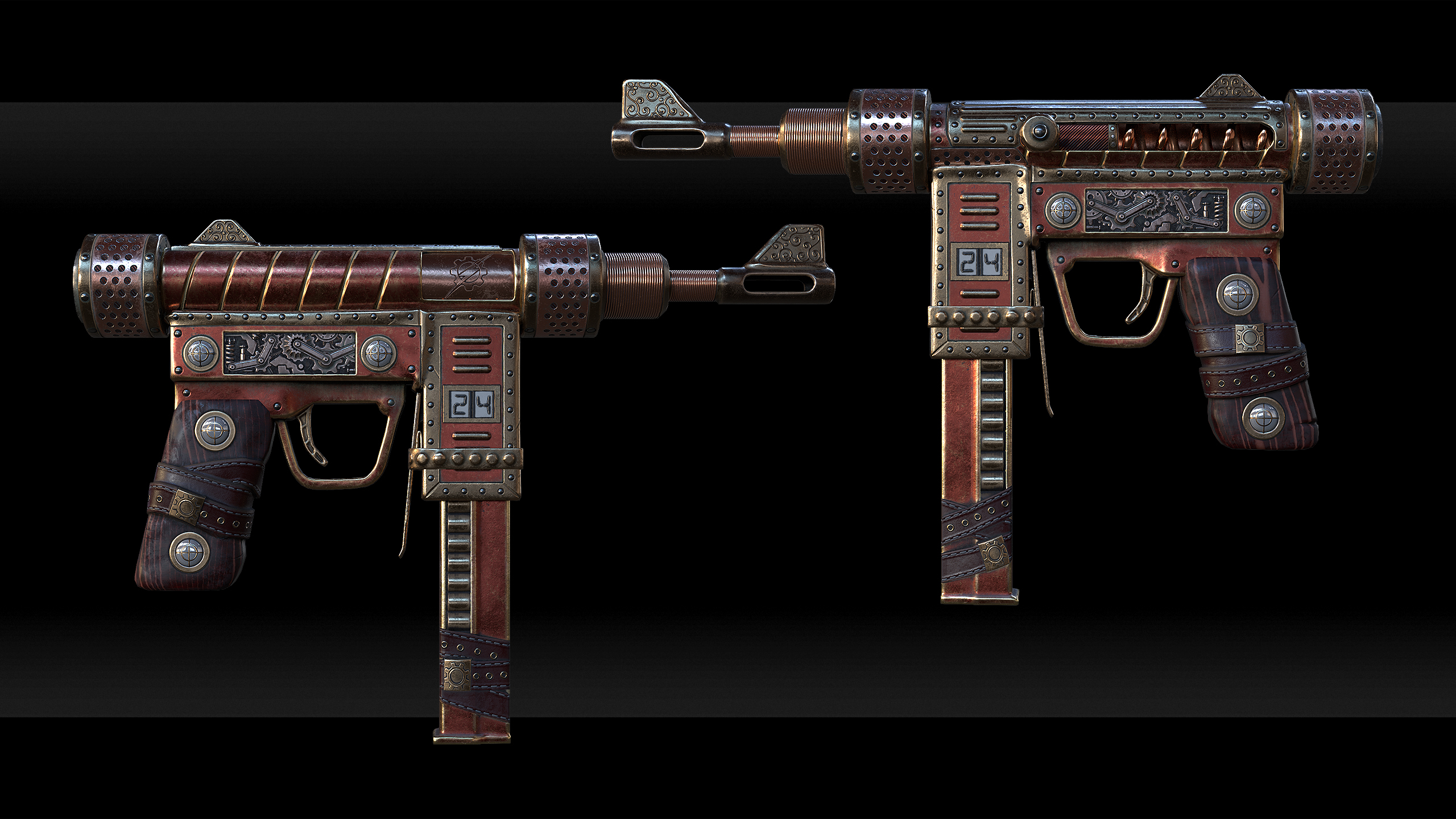 Steampunk SMG