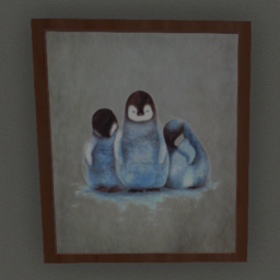 Framed Sleepy Penguins Print