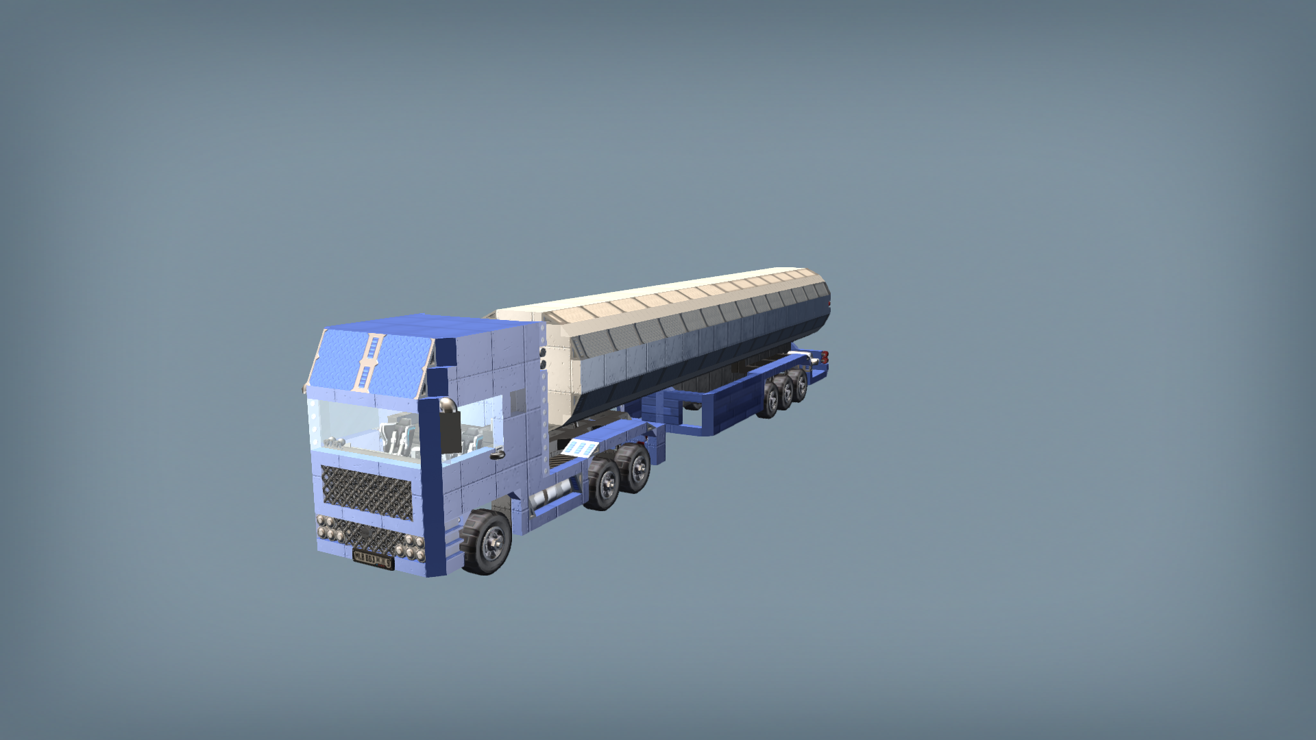 Tank semi truck (water version) 01