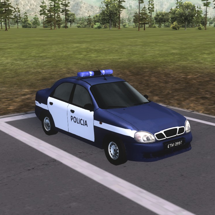 Daewoo Lanos  - Policja / Polish Police Skin preview