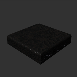 25 cm brick shelf corner hammered metall