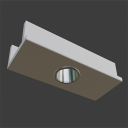 50 cm ceiling profile with spot cutout