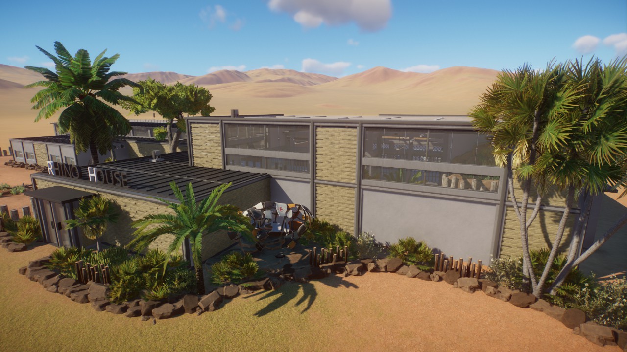 Realistic White Rhino House by Zoof