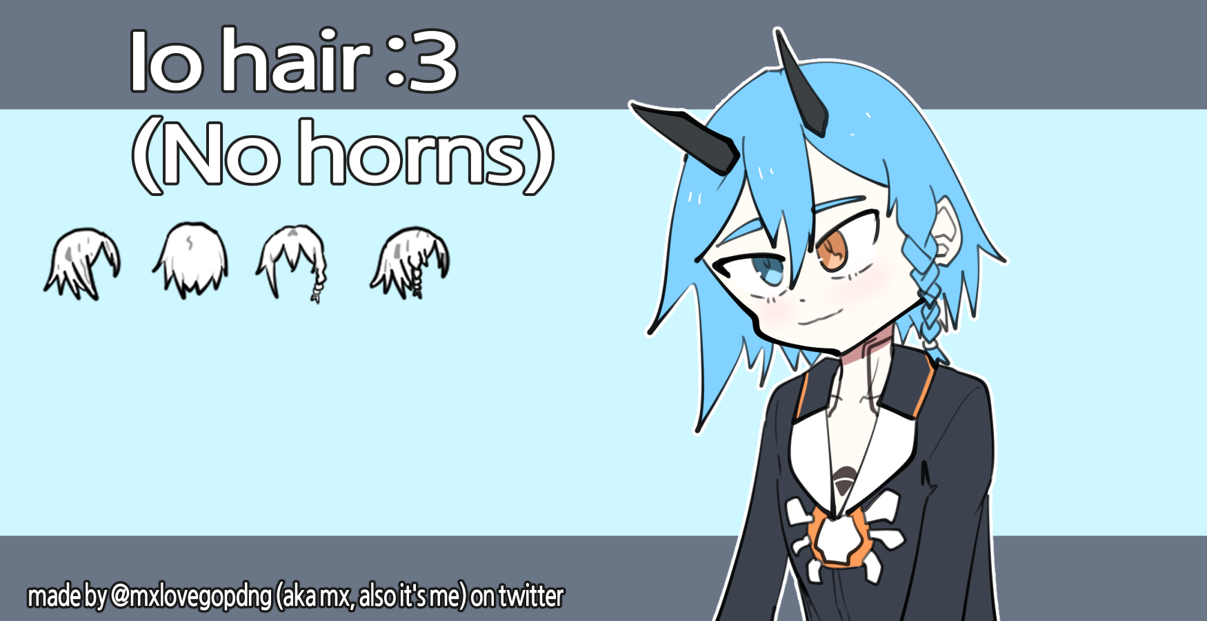Io hair no horn mod