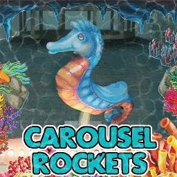 Rocket Carousel Ride - Seahorses