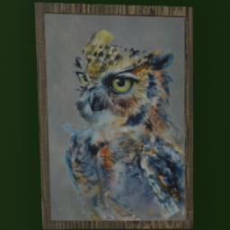 Watercolor Owl Framed