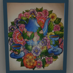 Teapot Art Framed