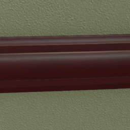 Dark Red Bamboo Chair Rail Movable