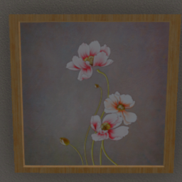 Peach Wildflower  Watercolor