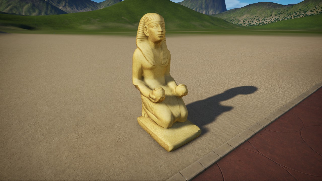 egyptian figure 3m