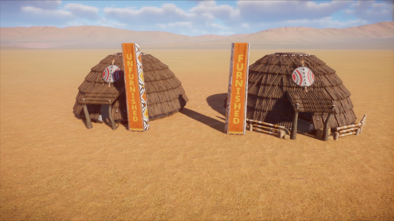 African Stick houses