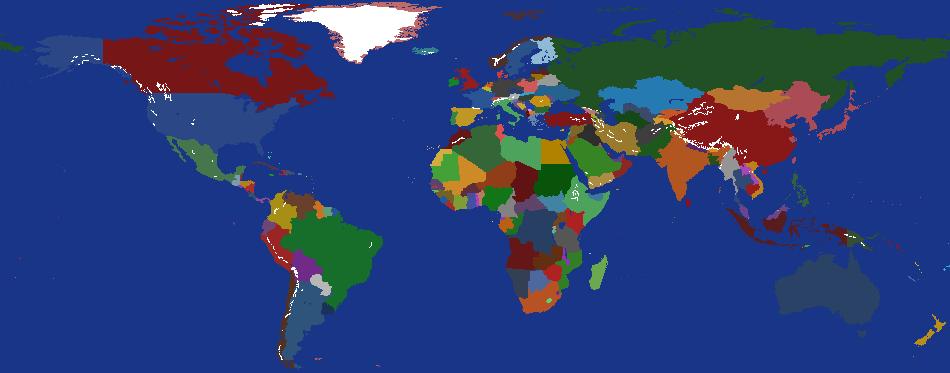 World Map 2025 but the Axis Powers are back