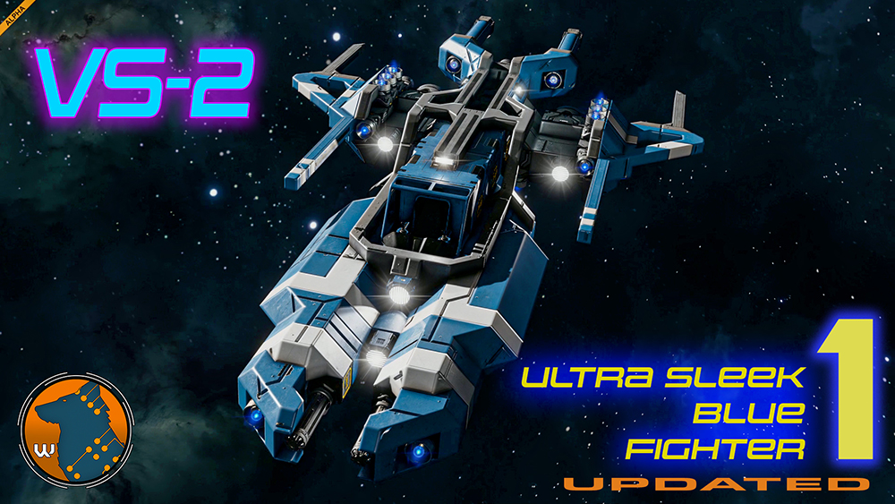 Ultra Sleek Blue Fighter 1 VS-2 Updated