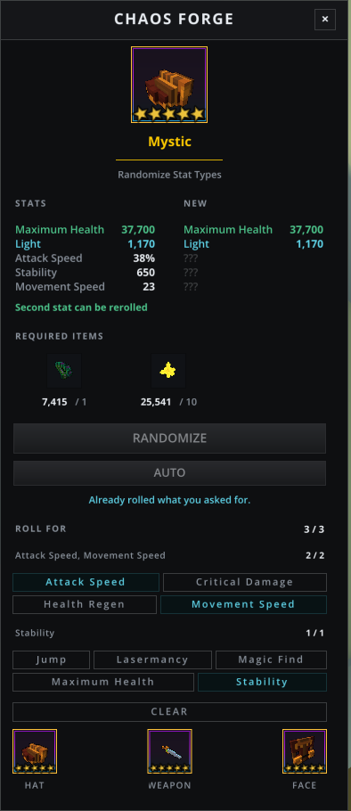 Zakros UI - Master Forger