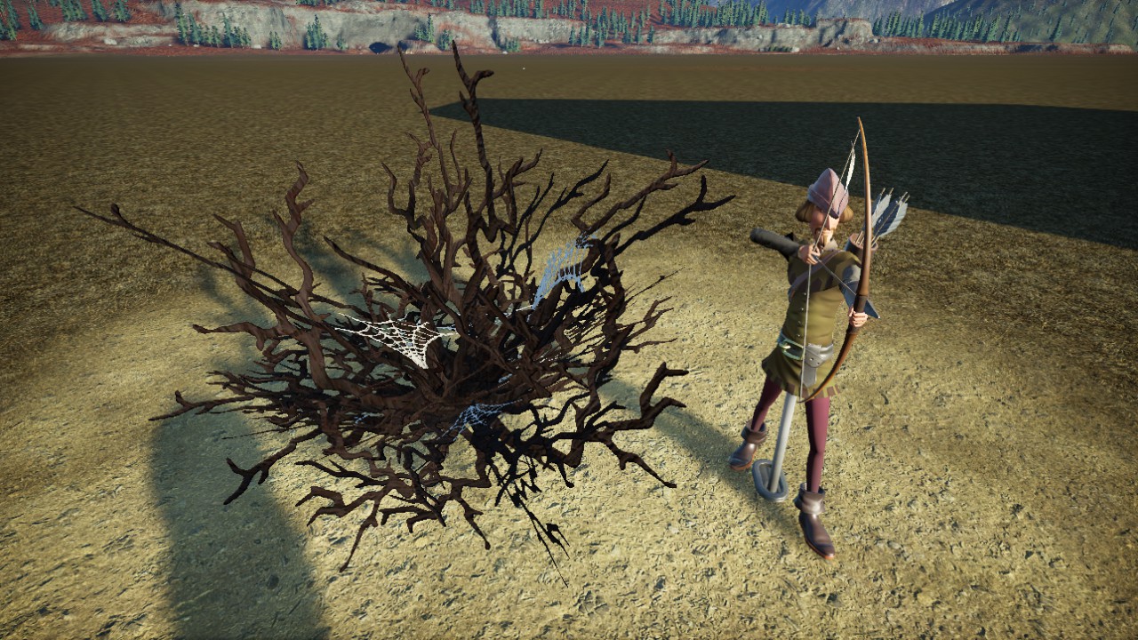 Spooky Web Bush