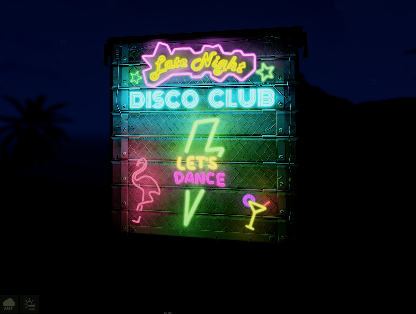 Dance Club Garage Door