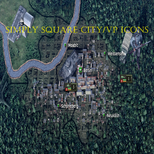 Simply square victory point icons