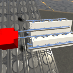 Covered V8 Piston Engine