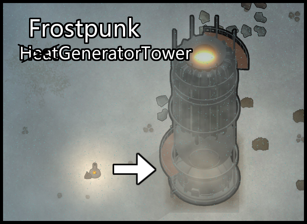 Frostpunk Electricity Generator Tower