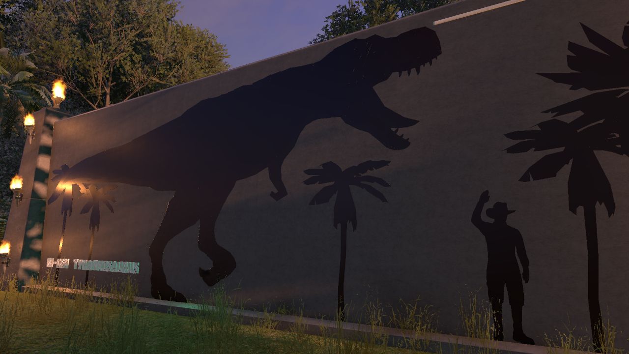 InGen T-rex Height Comparison Wall