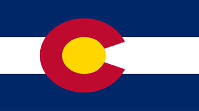 The flag of the state of Colorado